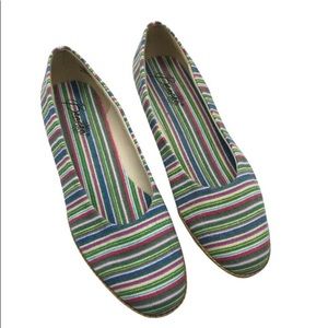 Striped Spring/Summer Slip On Shoe Size 11N
